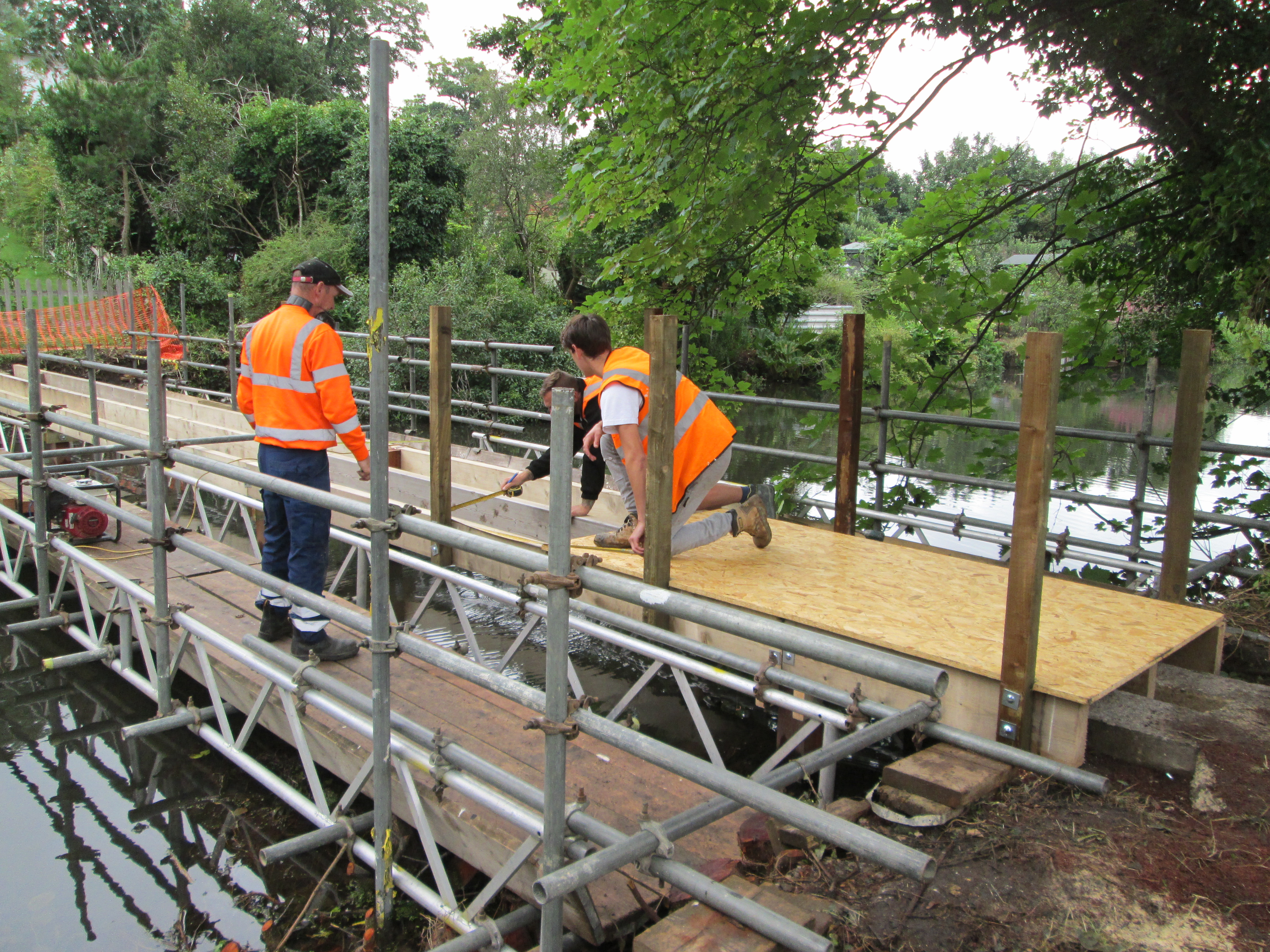 Extending Work Bridge Long bridge replacement | Stonebridge Allotment Society